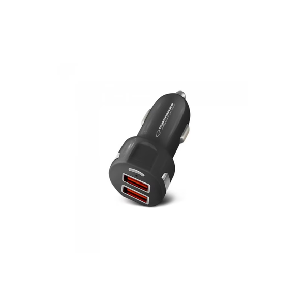Incarcator auto Esperanza EZC110K, 36W, 2x USB-A (Negru)