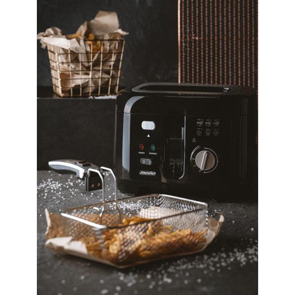 Friteuza cu ulei Mesko MS 4908, 1800 W, 2.5 l (Negru)