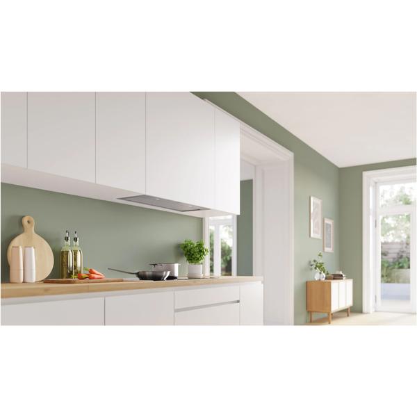 Hota incorporabila Bosch DLN87AC50, Putere de absorbtie 745 mc/h, Iluminare LED, Clasa A, 86 cm (Inox)