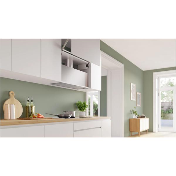 Hota incorporabila Bosch DLN87AC50, Putere de absorbtie 745 mc/h, Iluminare LED, Clasa A, 86 cm (Inox)