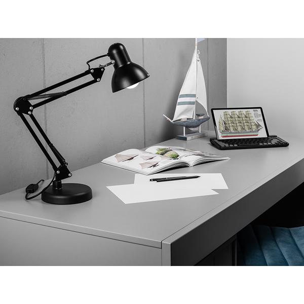 Lampa de birou Tracer Architect 2in1 TRAOSW47244, 40 W, Soclu E27, 1.5m (Negru)