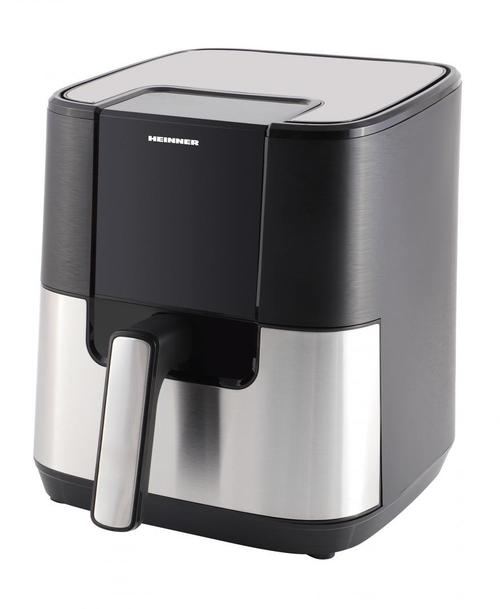 Friteuza cu aer cald HEINNER HAF-H6BKS1500, 5.5 l, 1500 W, 8 programe, Timer 60 minute, Temperatura 80-200 C (Negru/Argintiu)