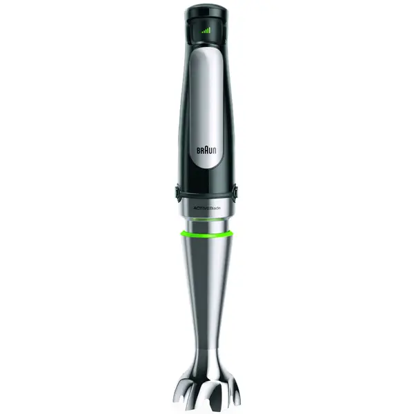 Mixer vertical Braun MQ7087X, 1000 W, Pahar gradat 0.6 l, Procesor alimente 1.5l, Tocator 0.35l, Accesoriu piure, Tel, viteza variabila, Negru