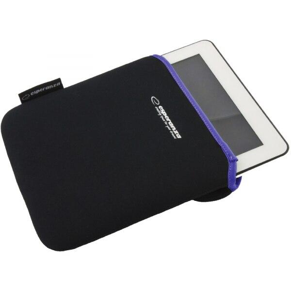 Husa de protectie Esperanza ET172V pentru tableta 9.7'', Neopren, Negru