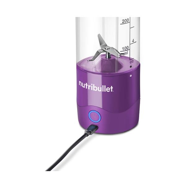 Blender portabil NUTRIBULLET NBP003PU, 0.475l, 1 treapta viteza, USB-C (Mov)