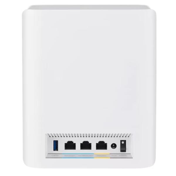 Sistem Wi-Fi Mesh ASUS ZenWiFi BT10 (W-3-PK), BE18000, Tri-Band, acoperire 810m², Quad-Core 2.0GHz CPU, 256MB/2GB Flash/RAM, 10G dual-port, Smart Home Master SSIDs, AiProtection Pro, Adaptive QoS, VPN server/client, IPTV, OFDMA, Beamforming, AiMesh