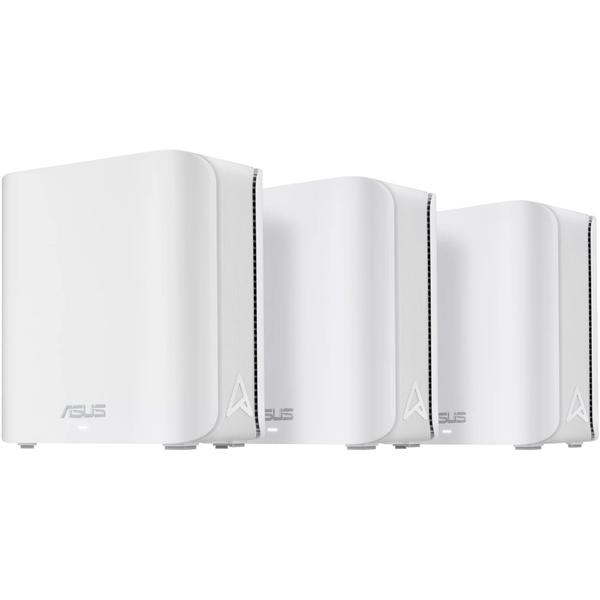 Sistem Wi-Fi Mesh ASUS ZenWiFi BD4(W-3-PK), BE3600, Dual-Band, acoperire 600 metri patrati, Quad-Core 1.5GHz CPU, 128MB-512MB Flash-RAM, 2.5G dual-port, AiProtection Pro, Adaptive QoS, VPN server-client, Beamforming, UTF-8 SSID, AiMesh