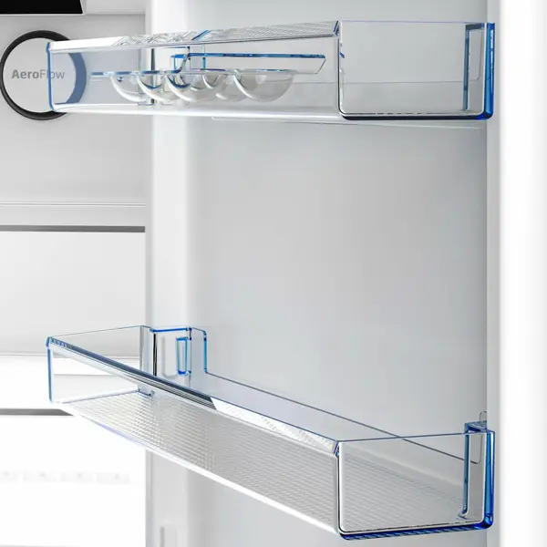 Combina frigorifica Beko B5RCNA366HXB1, 316 l, No Frost, Clasa C, AeroFlow, HarvestFresh, MaxStore, H 186,5 cm (Gri)