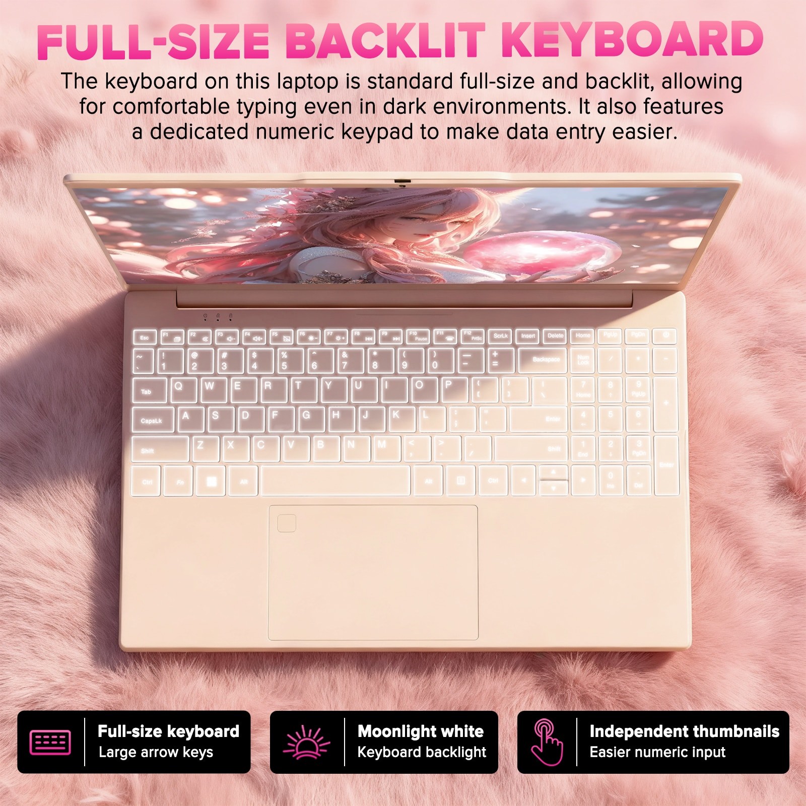 Laptop Auusda cu procesor Intel Alder Celeon N5100,4C/4T, 16GB, 512Go SSD, 15 "6" FHD, Windows 11, Intel UHD Graphics, Rosz