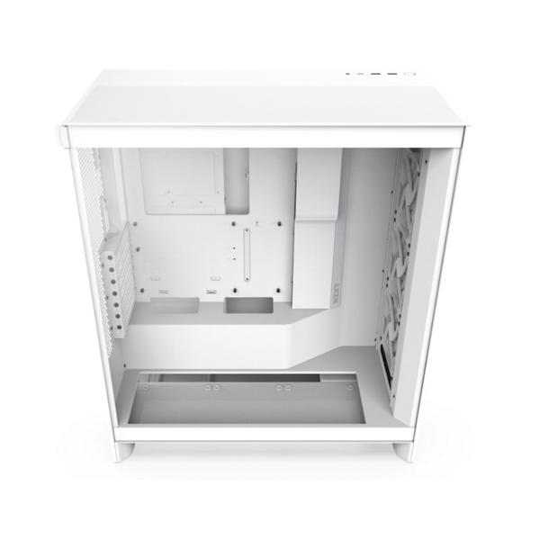 Carcasa NZXT H7 Flow 2024, Middle Tower, Tempered glass (Alb)