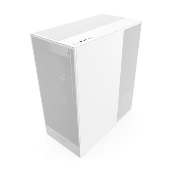 Carcasa NZXT H7 Flow 2024, Middle Tower, Tempered glass (Alb)