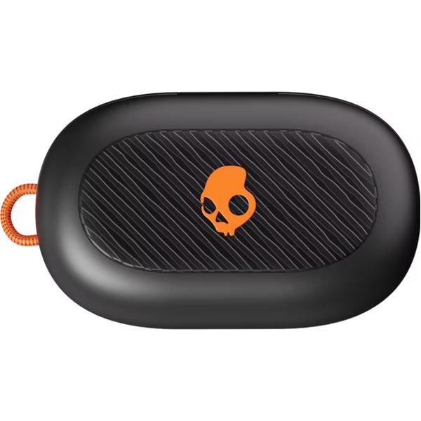 Casti Alergare Skullcandy Push Play Active, True Wireless, Bluetooth, Multipoint, IP55, Autonomie 34 ore, Preppy Summer (Negru/Portocaliu)