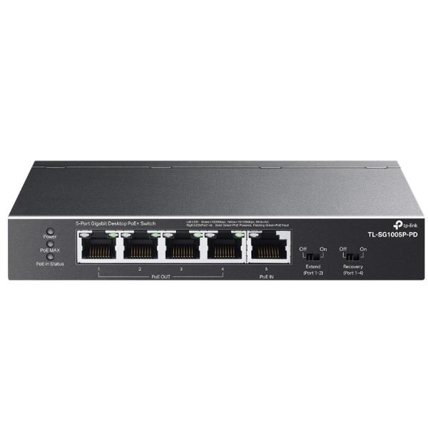 Switch TP-Link TL-SG1005P-PD, 5 Porturi, Gigabit, PoE