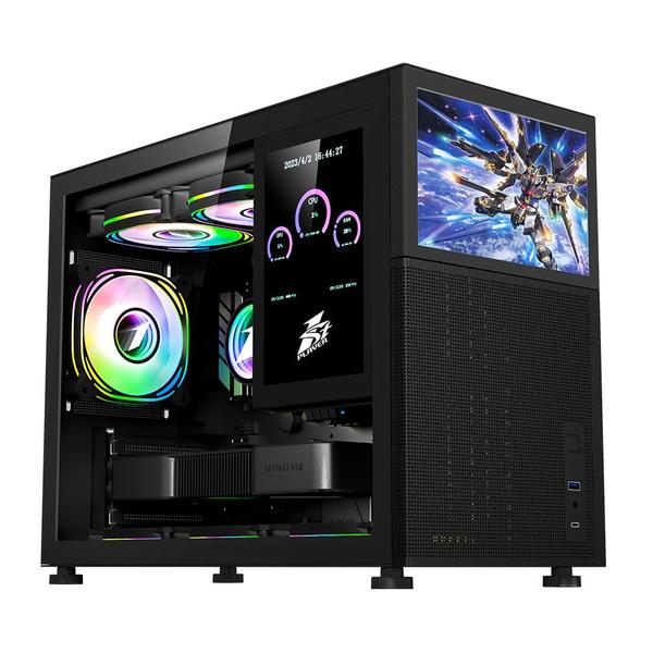 Carcasa 1STPLAYER MI6-EV, Mid Tower (Negru)