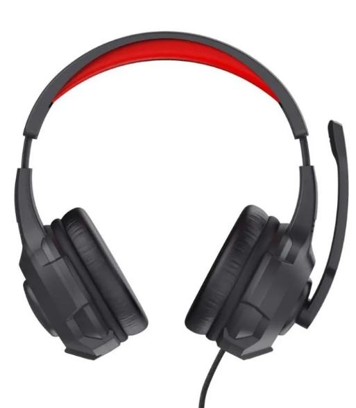 Casti Gaming Trust Basics TR-24785, Jack 3.5mm, Microfon (Negru/Rosu)