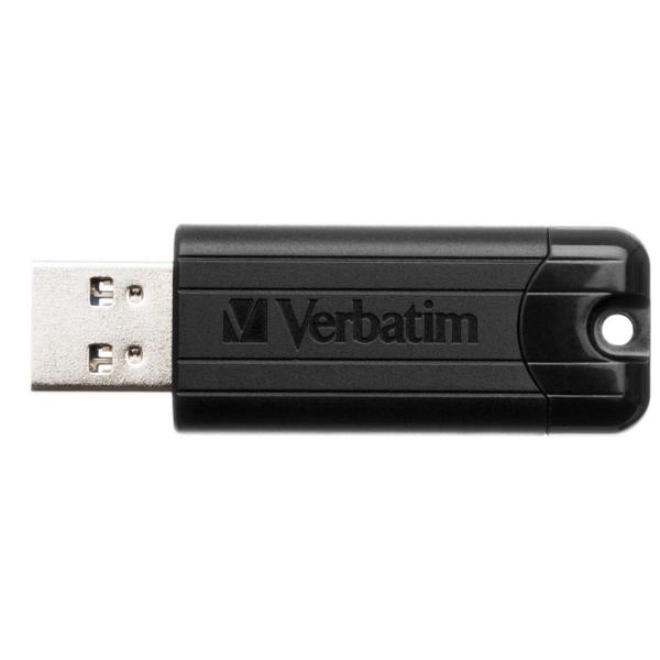 Stick USB Verbatim Pinstripe, USB 3.0, 64GB (Negru)