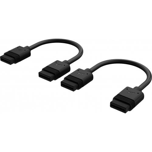 Kit cabluri Corsair iCUE LINK pentru ventilatoare, 1x 600mm, 2x 200mm, 2x 100mm (Negru)