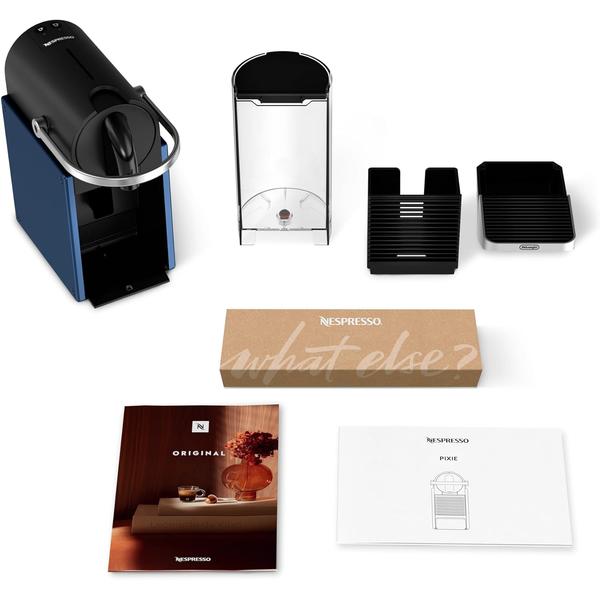 Espressor automat De’Longhi Nespresso EN 127.BL Pixie, 1260 W, 19 bar, Controlul temperaturii, Oprire automata (Albastru)