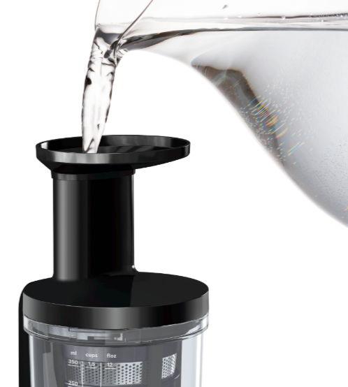 Storcator de fructe si legume Bosch VitaExtract MESM731M, 150 W, 55 rpm, 3 filtre, melc din Tritan, reverse, DripStop (Negru)