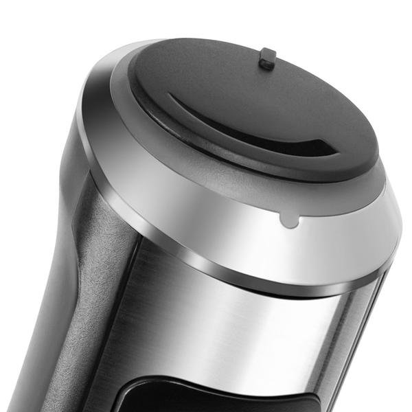 Blender de mana Teesa 1200W, 2 viteze, Turbo, 16.580 RPM (Argintiu)