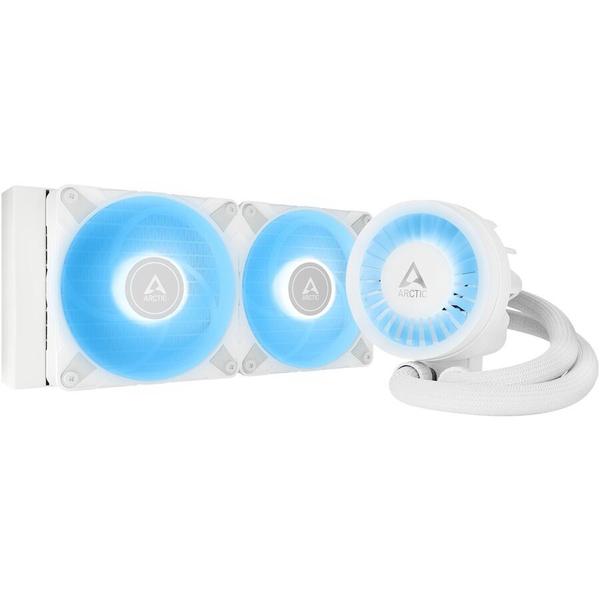 Cooler CPU Arctic Freezer III 280 A-RGB, Racire cu lichid, iluminare aRGB, 2x 140mm, 1900 rpm, PWM (Alb)