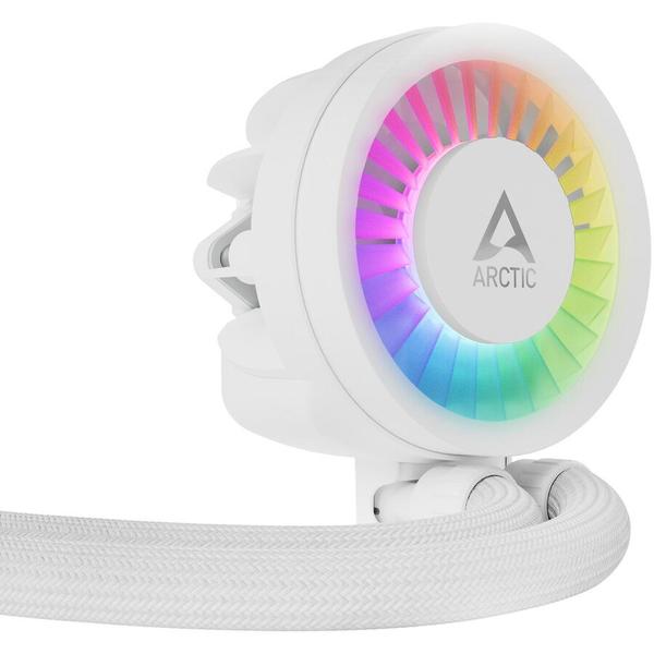 Cooler CPU Arctic Freezer III 280 A-RGB, Racire cu lichid, iluminare aRGB, 2x 140mm, 1900 rpm, PWM (Alb)