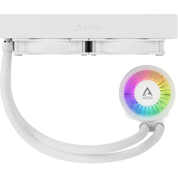 Cooler CPU Arctic Freezer III 280 A-RGB, Racire cu lichid, iluminare aRGB, 2x 140mm, 1900 rpm, PWM (Alb)