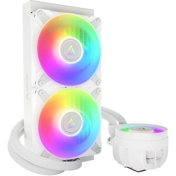 Cooler CPU Arctic Freezer III 280 A-RGB, Racire cu lichid, iluminare aRGB, 2x 140mm, 1900 rpm, PWM (Alb)