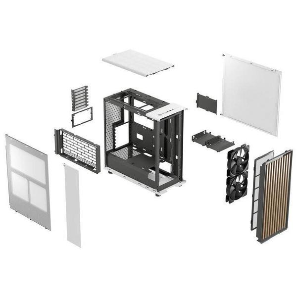 Carcasa Fractal Design North Mesh, Middle Tower, fara sursa, ATX (Alb)