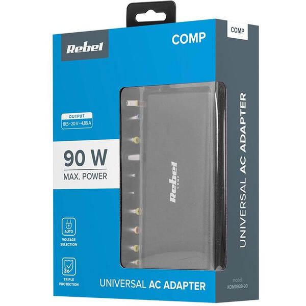 Incarcator laptop REBEL KOM0939-90, 90W 18-20V