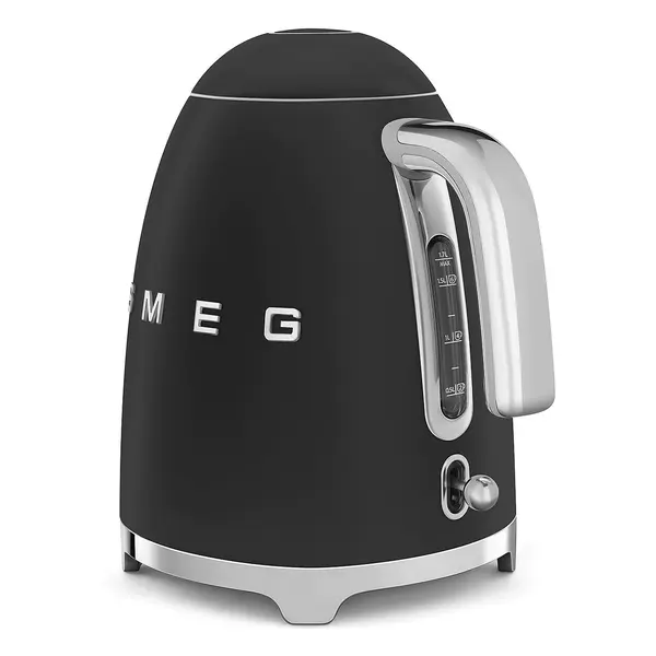 Fierbator electric Smeg KLF03BLMEU, 2400W, 1.7 L, Negru mat