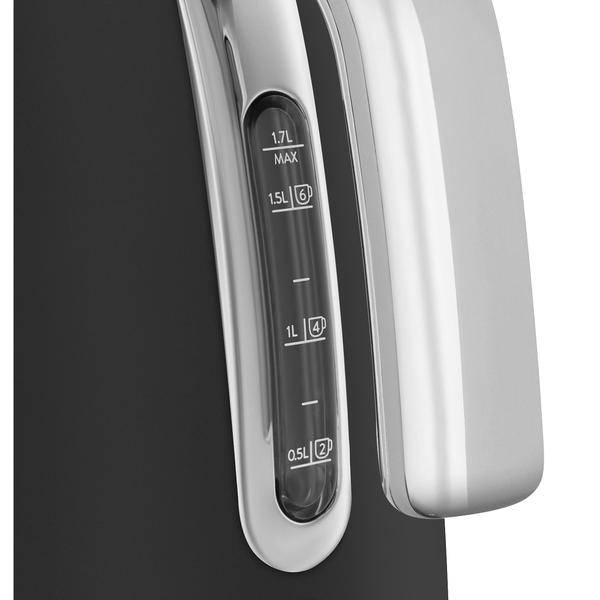 Fierbator electric Smeg KLF03BLMEU, 2400W, 1.7 L, Negru mat
