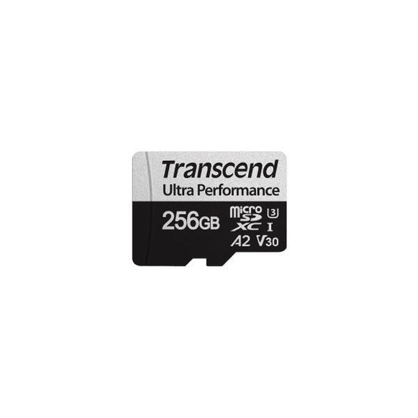 Card de memorie Transcend USD340S, MICROSDXC, 256 GB, Cu adaptor, UHS-I U3 A2, DDR200