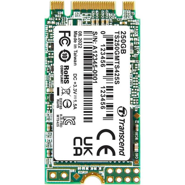 SSD Transcend MTS425S, 250GB, M.2 2242, 3D NAND, SATA3