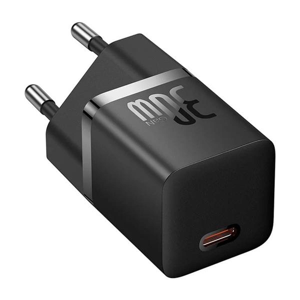 Incarcator retea Baseus, GaN5 Fast Charger 30W, 1 x USB Type-C 5V/3A, Negru