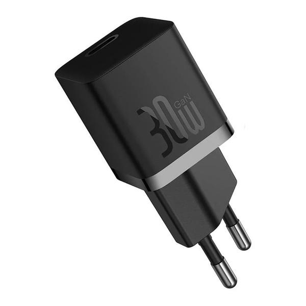 Incarcator retea Baseus, GaN5 Fast Charger 30W, 1 x USB Type-C 5V/3A, Negru