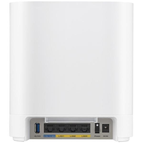 Sistem Wi-Fi Mesh Business ASUS ExpertWiFi EBM68 2PK, AX7800, Tri-Band, Quad-Core 1.7GHz CPU, 256MB/1GB Flash/RAM, 2.5G port, OFDMA, Beamforming, 8 SSIDs, guest portal customizat, Commercial-Grade Network Security & VPN, AiMesh, montare perete