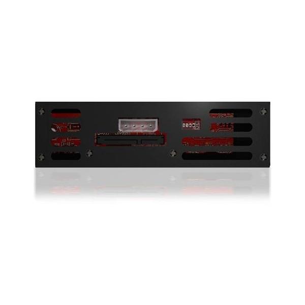 Rack Hard-disk Icy Box, RAIDSONIC, IB-138SK-B-II, 5.25inch, Pentru 3.5inch, SATA, Negru