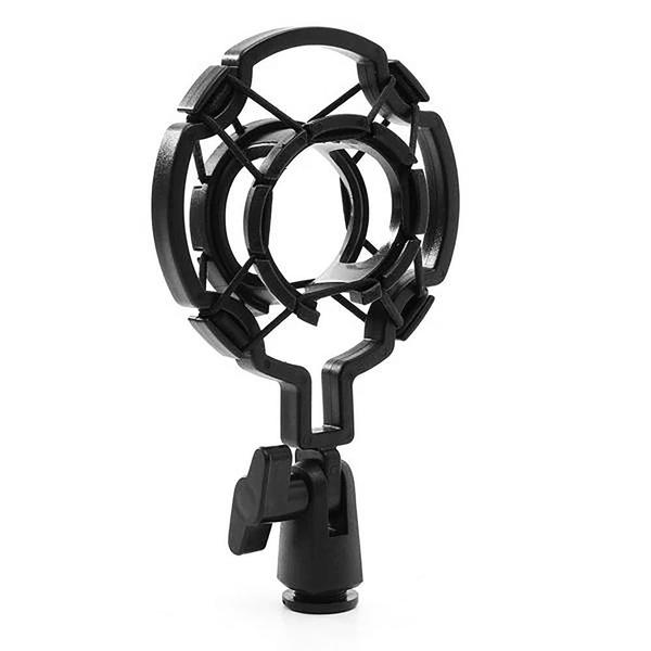 Microfon profesional Media Tech MT397S, cu accesorii pentru studio si streaming (Negru)
