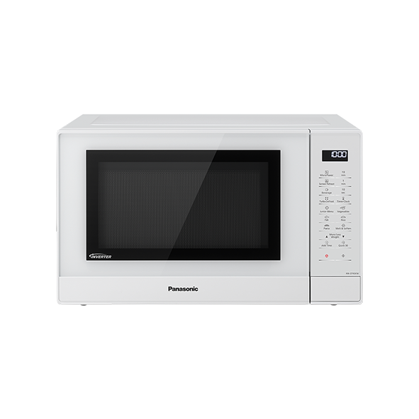 Cuptor cu microunde Panasonic NN-ST45KWEPG, 1000 W, 32 litri, 21 de programe automate, 7 trepte de putere, Digital, Inverter (Alb)