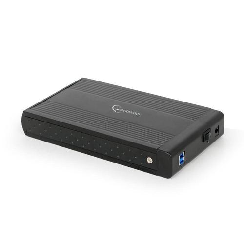 Carcasa de protectie pentru hdd extern Gembird SATA USB 3.0 ,3.5'' (Negru)