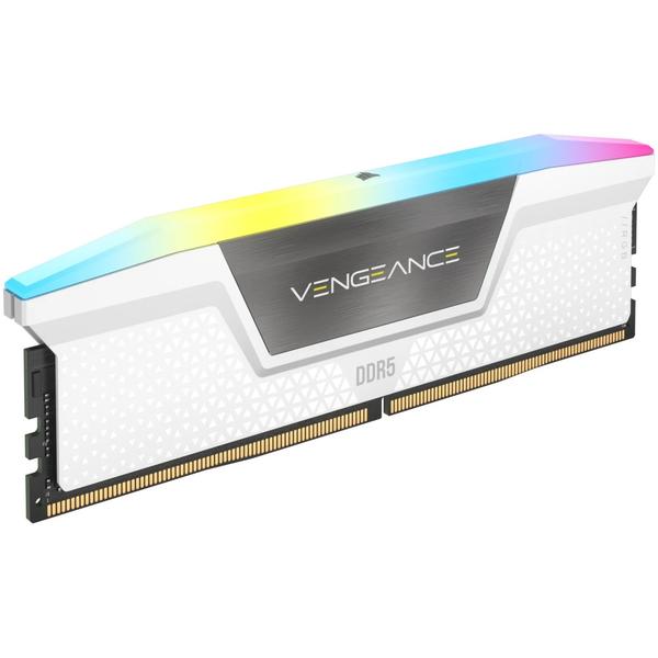 Memorie Corsair Vengeance STD PMIC XMP 3.0 White Heatspreader, 32GB (2x16GB), DDR5, 6400MT/s, CL 36, RGB