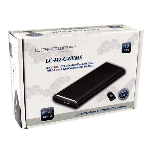 Rack Extern LC POWER, LC-M2-C-MULTI-3, SSD, Negru