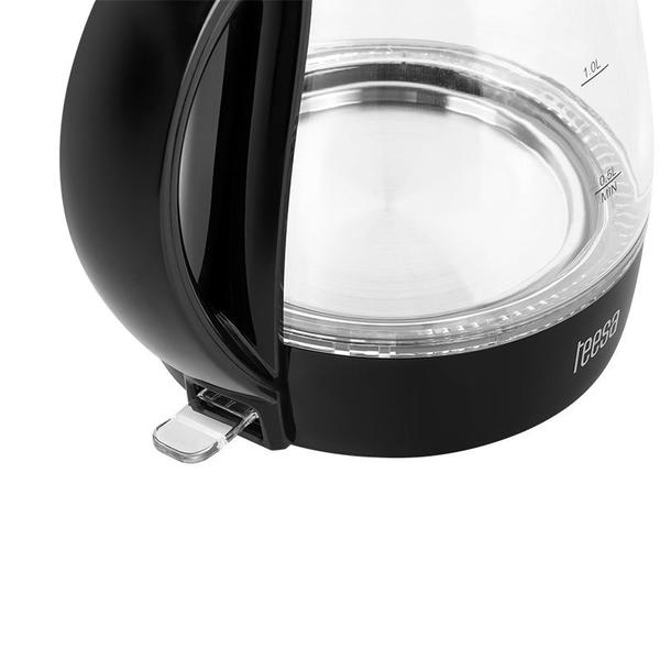 Fierbator de apa Teesa TSA1511B, 2200 W, 1.7 l, Sticla (Negru)