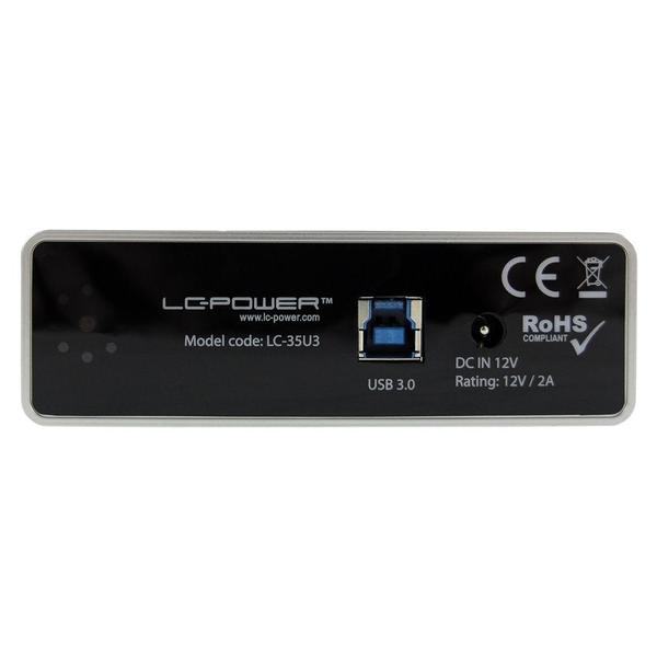 Carcasa USB, LC Power LC-35U3, 3.5inch, USB 3.0, SATA, Negru