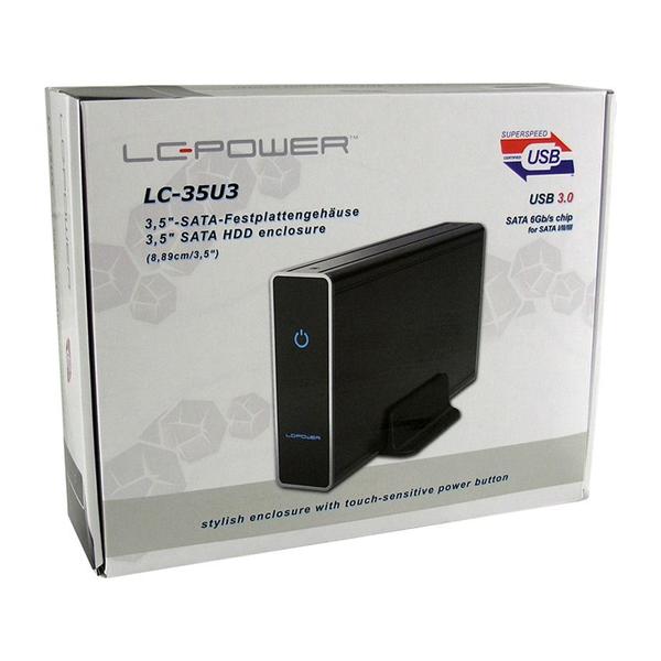 Carcasa USB, LC Power LC-35U3, 3.5inch, USB 3.0, SATA, Negru