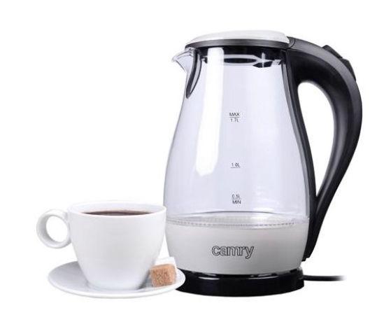 Fierbator de apa Camry CR 1251W, 1.7 L, 2200 W (Negru/Transparent)