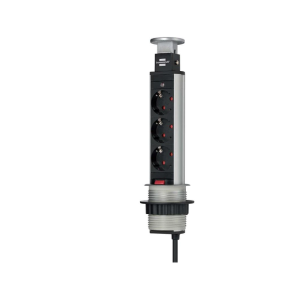 Priza multi.retractab.tower 3P 2M