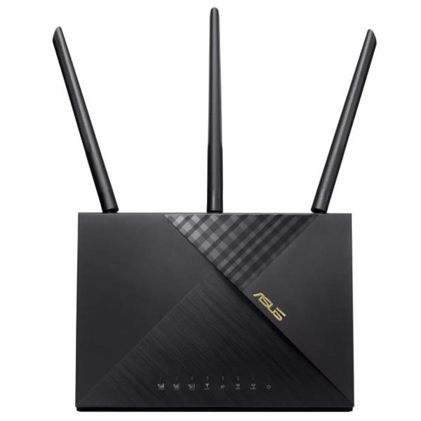 Router Wireless ASUS 4G-AX56, Gigabit, Dual Band, WiFi 6, 4G, 1800 Mbps, 3 Antene externe (Negru)