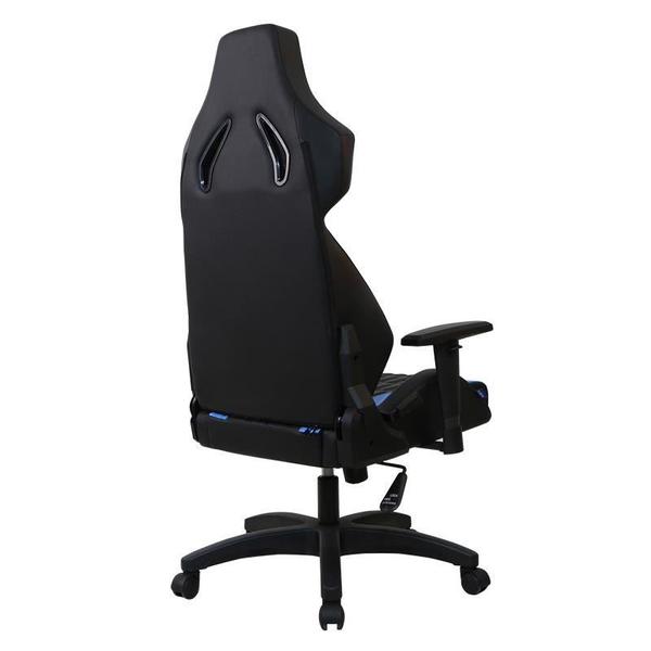 Scaun Gaming Inaza Sigge, reglabil (Negru/Albastru)
